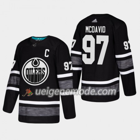 Herren Eishockey Edmonton Oilers Trikot Connor McDavid 97 2019 All-Star Adidas Schwarz Authentic